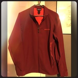 Authentic Patagonia Red; Water Repellent Jacket